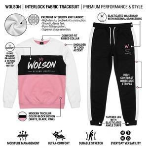 Traje Deportivo Premium Interlock, Ligero, de Secado Rápido, Transpirable, Diseño 2 en 1, para Gimnasio, Fitness, Running, Jogging - Product Image 6