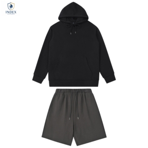Conjunto de Sudadera con Capucha para Hombre Index Apparel, Color Sólido, Estilo Casual para Otoño, 100% Algodón, Tejido de Felpa - Product Image 1
