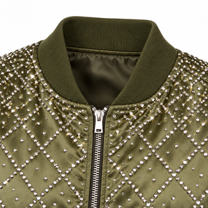 Chaqueta Varsity de Satén para Hombre de Alta Calidad, Diseño de Invierno a Prueba de Viento, con Tela de Satén Sostenible, Precio Razonable - Product Image 6