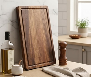 Tabla de Cortar Grande de Madera para Preparación de Alimentos en la Cocina, Tabla de Cortar Duradera para Verduras, Frutas y Carne - Product Image 5