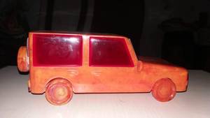 Modelo de Coche de Poliéster Pulido Hecho a Mano, Miniatura Decorativa de Jeep para Decoración de Escritorio de Oficina en Casa, Novedad Navideña - Product Image 5