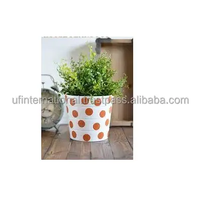 Wholesale Color Customized Decorative Garden Planters Balcony Hanging Flower Pots and large pot bucket