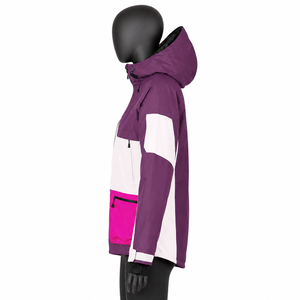 Veste de snowboard multi-panneaux imperméable personnalisée unisexe, vêtements de ski colorés, coupe-vent thermique pour sports d'hiver en plein air - Product Image 3