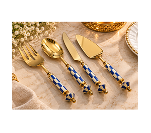 <b>Vintage</b> Design Gold Color <b>Cutlery</b> <b>Set</b> With Greatest Quality Metal Spoons Fork Flatware <b>Cutlery</b> <b>Set</b> By Home Arts - Product Image 6