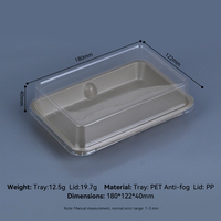 Boîte alimentaire transparente anti-buée en plastique, type coquille, résistante à la graisse, pour gâteaux, desserts, biscuits, chocolats et snacks