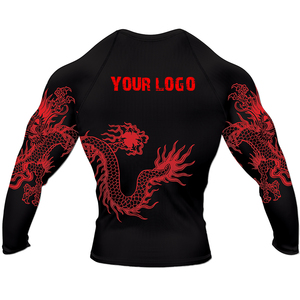 Camiseta de Compresión para MMA y BJJ, Manga Larga, Secado Rápido, Spandex/Poliéster, Ropa de Entrenamiento para Hombre - Product Image 5