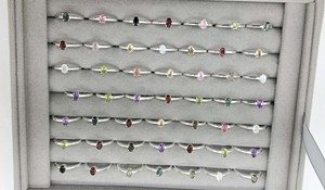 Natural Assorted Gemstone Brass Silver Plated Bezel Setting <b>Rings</b> Handmade <b>Statement</b> <b>Rings</b> Unisex Wholesale Fashion Bulk <b>Ring</b> - Product Image 2
