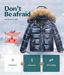 Vestes d'hiver imperméables pour garçons CREATMO US, doublées de polaire, coupe-vent, veste de ski - Product Image 3