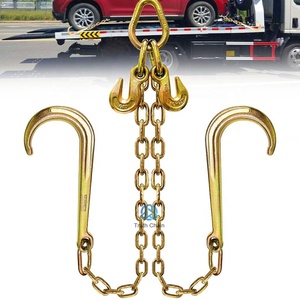 Catena Di Traino Grado 80 3/8" Tipo V Con Ganci A J | Per Camion, Rimorchio E Auto, WLL 3220 Kg - 2