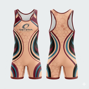 Factory Made Design Men's Wrestling <b>Singlets</b> Stretch Quick Dry Spandex/Polyester <b>Weightlifting</b> <b>Singlets</b> High Quality - Product Image 2