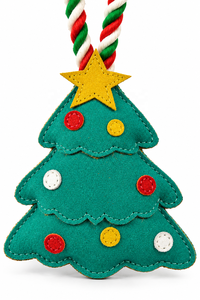 Christmas Tree Dog Chew <b>Toy</b> Festive Red Green White Rope Handle Durable Holiday <b>Pet</b> <b>Toy</b> for Dogs Interactive Play and Chewing - Product Image 2