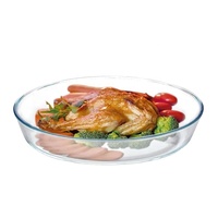 Plat à pâtisserie en verre borosilicate haute résistance, résistant à la chaleur, compatible four, micro-ondes et lave-vaisselle, sans BPA, avec poignée, écologique