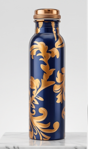 Luxury Customized Printed <b>Copper</b> <b>Bottle</b> With Artistic Design Ideal For Gifting And Sustainable Living Choice - Product Image 2