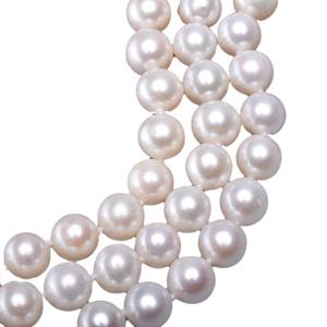 Collier de perles d'eau douce de bonne qualité Tilian, 8-9 pouces, presque trois rangs, avec boucle en argent S925, en cadeau - Product Image 5