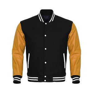 Chaqueta Bomber Varsity Personalizada de Dos Tonos con Parches de Camuflaje y Dibujos Animados, Mangas en Contraste, Estilo Hip Hop Urbano - Product Image 1