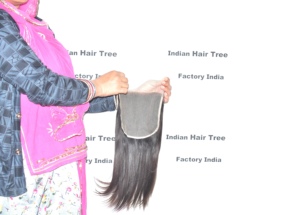 Extensions de cheveux humains indiens naturels non traités, ondulés profonds, qualité HD, 7*7, lisses, vente en gros, prix abordable - Product Image 5