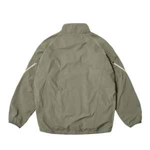 Chándal de nailon ligero con cremallera personalizado al por mayor para hombre, conjunto de pantalones cortos cortavientos de verano holgados en blanco de dos piezas - Product Image 2