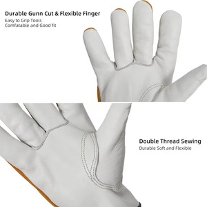 Guantes de Seguridad de Cuero de Alta Destreza para Mecánicos y Trabajos de Ensamblaje Industrial, Guantes Utilitarios en Oferta - Product Image 6