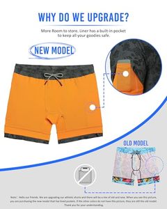 Pantalones cortos deportivos 2 en 1 para hombre, ligeros, para entrenamiento, gimnasio, correr, con bolsillo trasero con cremallera. - Product Image 6