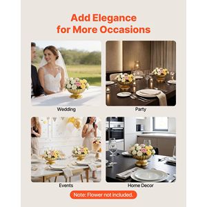 10 Pezzi Mini Vasi per Fiori da Matrimonio 4.7, Versatili e Facili da Installare, Piccole Ciotole Floreali Decorative per Centrotavola e Composizioni - Product Image 5