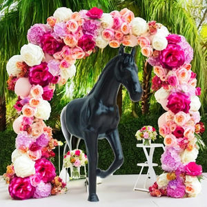 ม้าไฟเบอร์กลาสติดผนังสำหรับตกแต่งงานแต่งงาน - Product Image 6