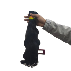 Unprocessed Indian Temple Hair 20 Inch <b>Body</b> <b>Wave</b> – Single Donor Virgin Bulk Hair - Product Image 1