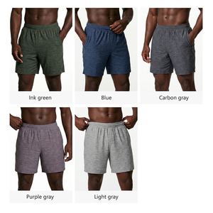 Custom Logo Active Wear Dry Fit <b>Zip</b> <b>Pocket</b> Mesh Waistband Reflective Spit Hem Athletic Workout Running Gym <b>Shorts</b> Men - Product Image 5