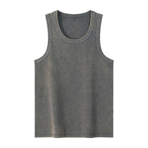 Camiseta sin mangas de algodón personalizada al por mayor para hombre, estilo oversize, con estampado de logotipo, proveedor de marca de etiqueta privada - Product Image 5