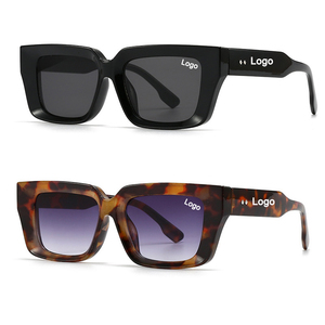 Lmamba 9249 OEM ODM Fashion Retro Luxury Designer Sun Glasses Thick Square Vintage Custom Logo <b>Sunglasses</b> Women Men - Product Image 2