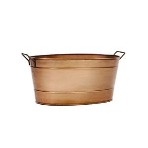 Bac à boissons ovale galvanisé grande taille, très vendu, avec poignées latérales, seau à glace et refroidisseur à vin en métal pour fêtes, taille personnalisée - Product Image 3