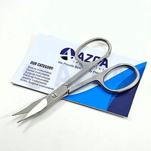 Ciseaux à ongles et à cuticules à pointe incurvée en acier inoxydable avec lames tranchantes pour manucure et soin des ongles professionnels - Product Image 5