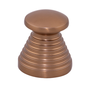 Tirador cónico escalonado de aluminio con diseño Tivara, en latón dorado, negro, oro rosa, azul cielo, marrón mate y acero inoxidable mate para gabinetes. - Product Image 3