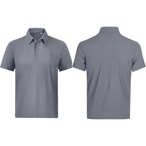 Polo de golf pour homme en coton et polyester 100% avec logo brodé et imprimé personnalisé en gros - Product Image 4