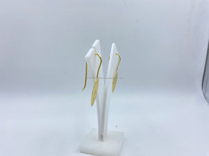 ต่างหูเงินสเตอร์ลิง925สไตล์คลาสสิกสวยงาม1ไมครอนชุบทองสำหรับงานแต่งงานของขวัญที่สมบูรณ์แบบ - Product Image 2