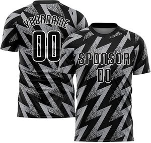 Nuevo Uniforme de Fútbol de Diseño Personalizado de Alta Calidad, Transpirable, de Secado Rápido, Sublimado, en Poliéster/Algodón Sólido, para Equipos de Fútbol - Product Image 4