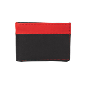 Portefeuille pliable en cuir véritable, vente en gros directe d'usine, avec logo embossé, grande capacité, porte-cartes pop-up, OEM ODM Premium - Product Image 1
