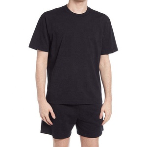Conjunto de verano de gran tamaño para hombre, camisa abotonada de color sólido y pantalones cortos, traje de 2 piezas para moda informal - Product Image 1
