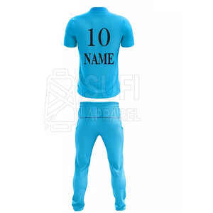 Uniforme de Cricket Transpirable de Alta Calidad Hecho en Pakistán, con Logotipo, Número y Nombre Personalizables, Disponible en Diferentes Colores y Tallas para Equipos - Product Image 5
