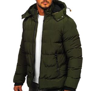 Chaqueta Acolchada para Hombre, Gruesa y Cálida para Invierno, con Capucha, Estilo a Prueba de Viento para Exteriores - Product Image 3