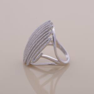 IGI Certified Multi Row Pavé Round Diamond Statement Dome <b>Ring</b> In 14K Yellow / White & Rose Gold - Product Image 3