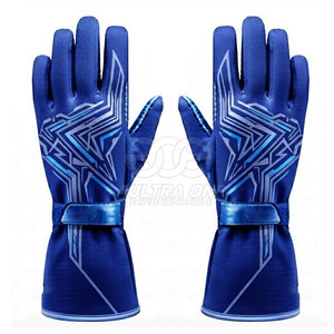 Gants de karting d'hiver professionnels, design personnalisé par sublimation, tissu imperméable et respirant, légers, à doigts complets, antidérapants - Product Image 4
