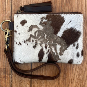 Nouvelle vente de noël sur peau de vache gravé au Laser gland pochette à glissière Western en cuir véritable grande capacité bracelet portefeuilles - Product Image 2