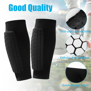 Protectores de espinilla de fútbol antideslizantes y cómodos, ligeros, de compresión, protección profesional, para jugadores rápidos, diseño minimalista, excelentes - Product Image 3