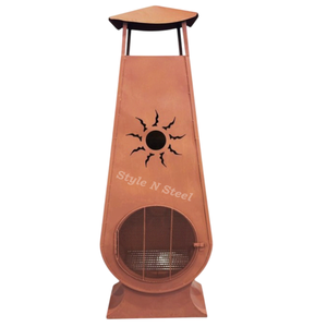 Luxury Iron <b>Fire</b> <b>Pit</b> with Heat Resistant Paint Freestanding Design Coal/Wood Burning Outdoor Heater - Product Image 1