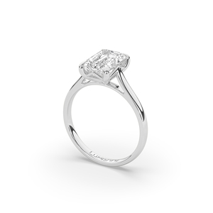 Unique 2.50Ct <b>Emerald</b> Brilliant Lab Diamond <b>Ring</b> 925 Sterling <b>Silver</b> Lightweight Style Engagement Jewelry For Anniversary - Product Image 5