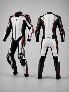 Black <b>Summer</b> Biker Moto Leather <b>Motorcycle</b> Racing Suit <b>Jacket</b> Trousers Set Breathable Waterproof Protective Riding Gear Unisex - Product Image 1