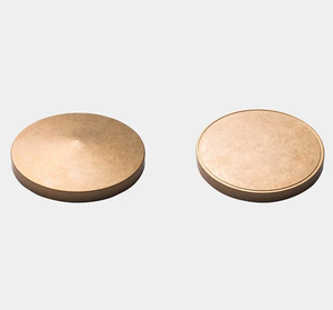 Customizable Size Brass Round <b>Paperweight</b> Set 2Pcs Minimalist Desk Accessory Anti Slip Design - Product Image 1
