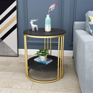 Coffee <b>Table</b> Iron and Wood <b>Sofa</b> <b>Side</b> Telephone Corner <b>Table</b> Snack End <b>Table</b> Metal Dining Chair Center <b>Table</b> for Livingroom - Product Image 3