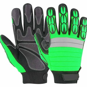 Gants de mécanicien en cuir synthétique de qualité supérieure Amara, protection industrielle des mains, résistance aux chocs, gants de travail robustes - Product Image 6