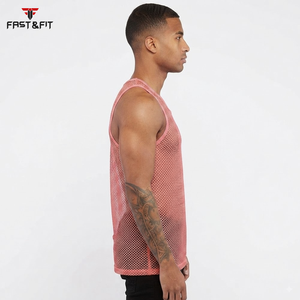 Wholesale Eco-Friendly Quick Dry Breathable Polyester/Cotton Mesh <b>Tank</b> <b>Top</b> for <b>Men</b> and Women Summer <b>Gym</b> Yoga - Product Image 6